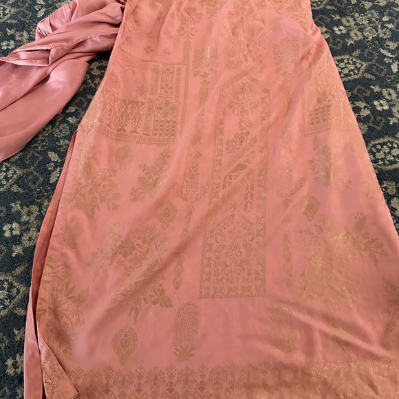 New 2 piece linen winter Pakistani embroidered dress salwar kameez - Picture 5 of 7